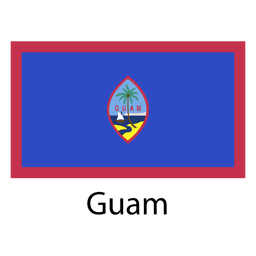 Bandera nacional de guam Diseño PNG
