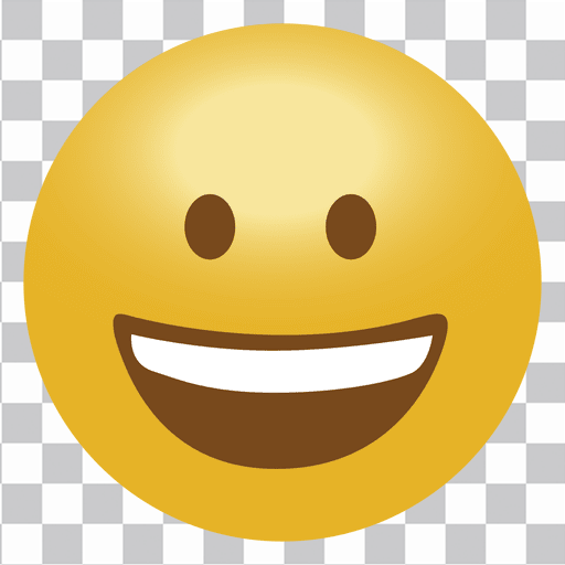 Glückliches Emoji Emoticon - Transparenter PNG und SVG-Vektor