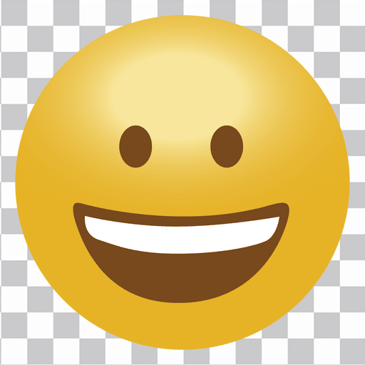 Gl?ckliches Emoji-Emoticon PNG-Design