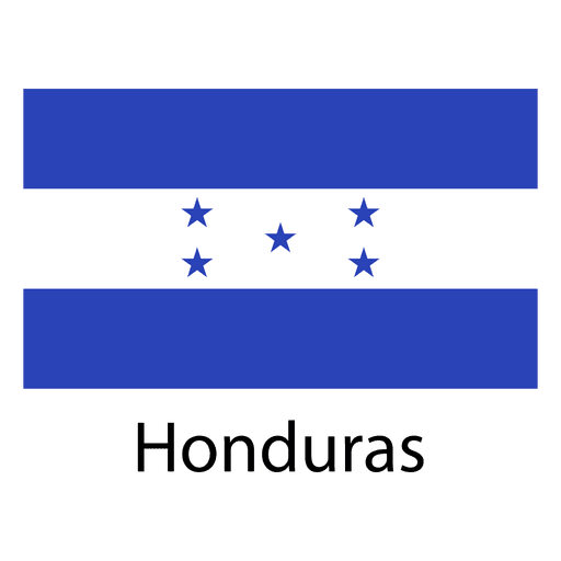 Bandera nacional de honduras Diseño PNG