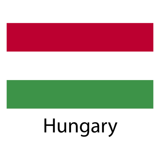 Ungarn Nationalflagge PNG-Design