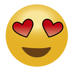 Em amor emoticon Desenho PNG