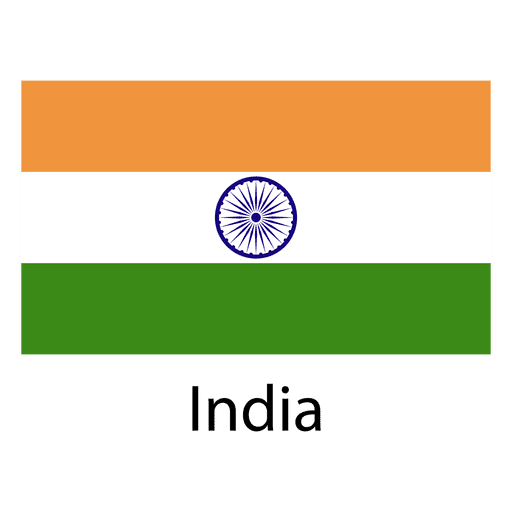 Indien Nationalflagge PNG-Design