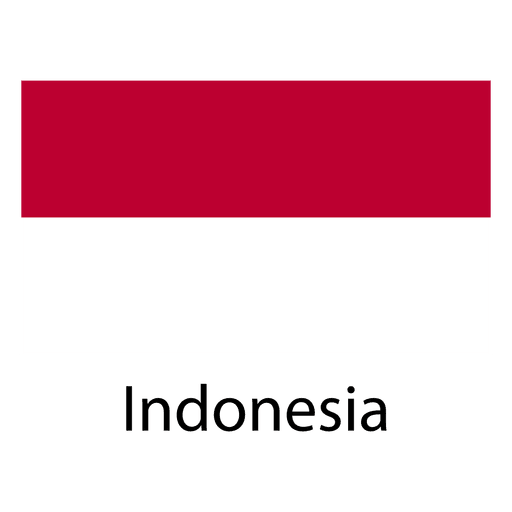 Indonesien Nationalflagge PNG-Design