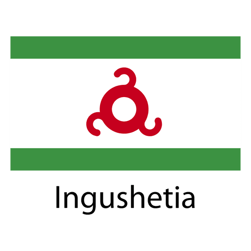 Ingushetia national flag PNG Design