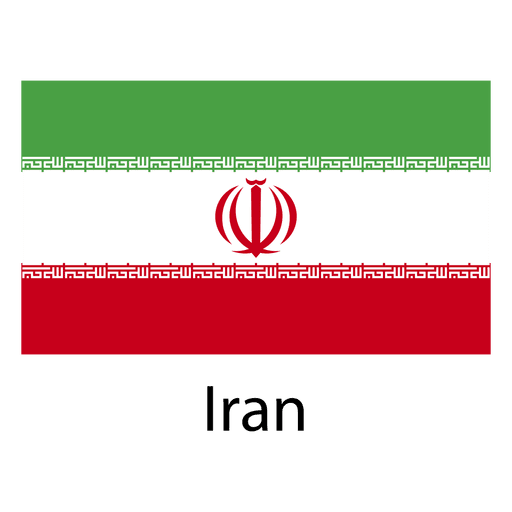 Bandeira nacional iraniana Desenho PNG