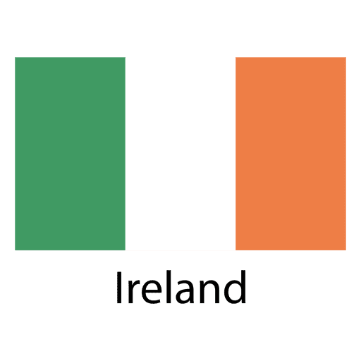 Ireland national flag PNG Design