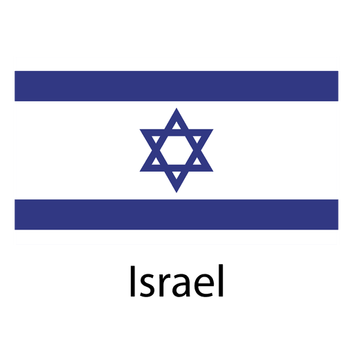 Bandera nacional de israel Diseño PNG