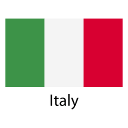 Italy national flag PNG Design