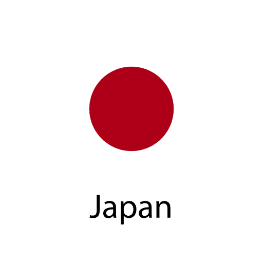 Japanische Nationalflagge PNG-Design