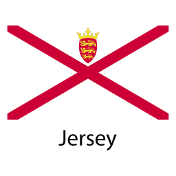 Bandera nacional de jersey Diseño PNG