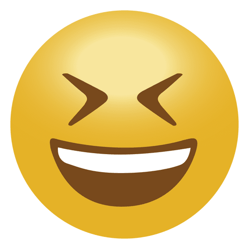 Joke emoji emoticon PNG Design