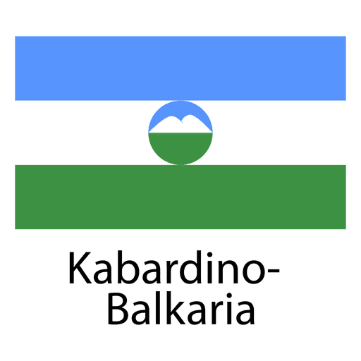 Kabardino balkaria bandera nacional Diseño PNG