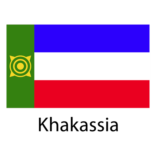 Chakassien-Nationalflagge PNG-Design