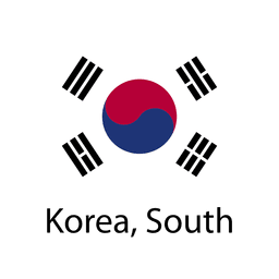 Korea south national flag PNG Design
