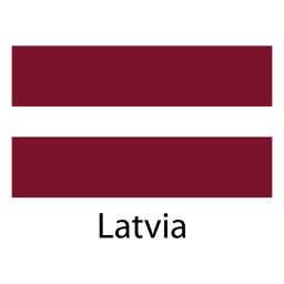 Latvia national flag PNG Design