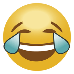 Laugh crying emoji emoticon Transparent PNG