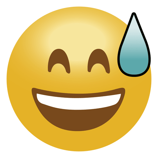 Emoticon de emoji de risa Diseño PNG