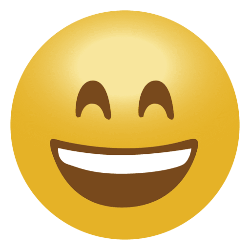 Risa emoji emoticon sonrisa Diseño PNG