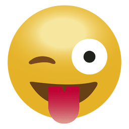 Emoticon de emoticon de língua de rir Desenho PNG