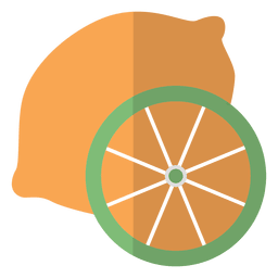 Icono de fruta naranja Diseño PNG