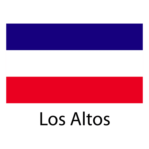 Los Altos Nationalflagge PNG-Design