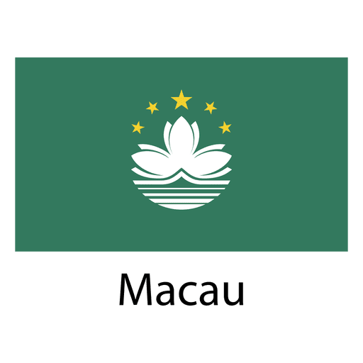 Bandera nacional de Macao Diseño PNG