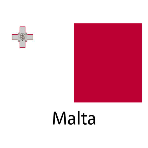 Bandera nacional de malta Diseño PNG
