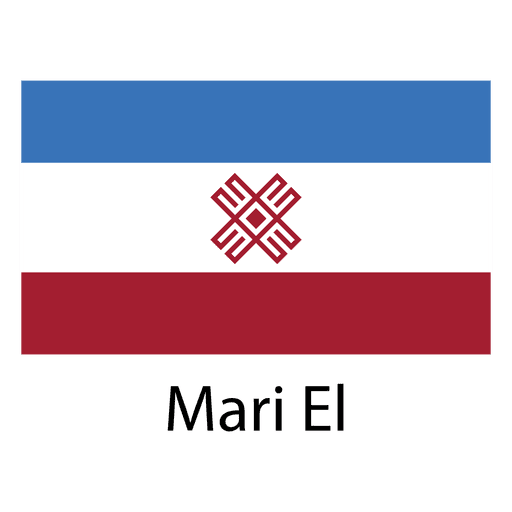 Mari el Nationalflagge PNG-Design