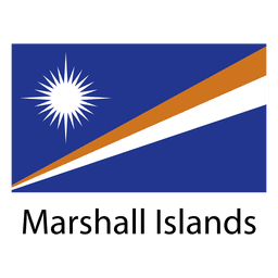 Marshall islands national flag PNG Design Transparent PNG