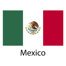 Bandeira nacional do México Desenho PNG