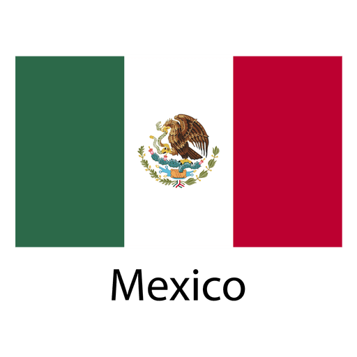 Mexico national flag PNG Design