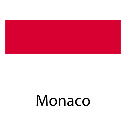 Monaco national flag PNG Design
