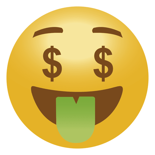 Geld Emoji Emoticon PNG-Design