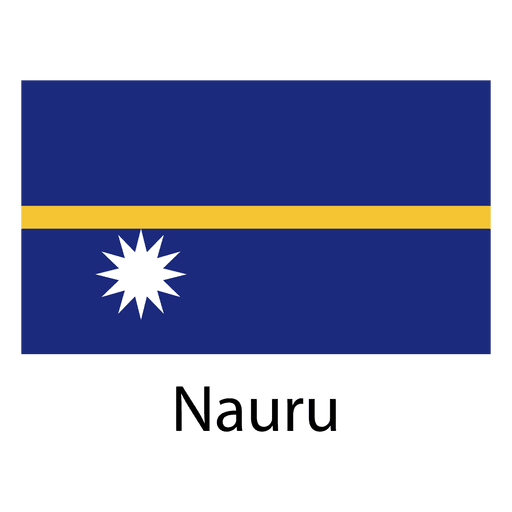 Bandera nacional de nauru Diseño PNG