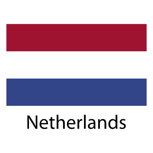 Niederländische Nationalflagge PNG-Design
