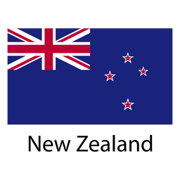 Bandera nacional de nueva zelanda Diseño PNG
