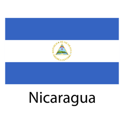 Bandeira nacional da nicarágua Desenho PNG