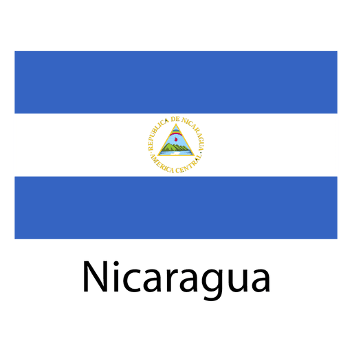 Nicaragua Nationalflagge PNG-Design