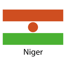 Bandera nacional de niger Diseño PNG