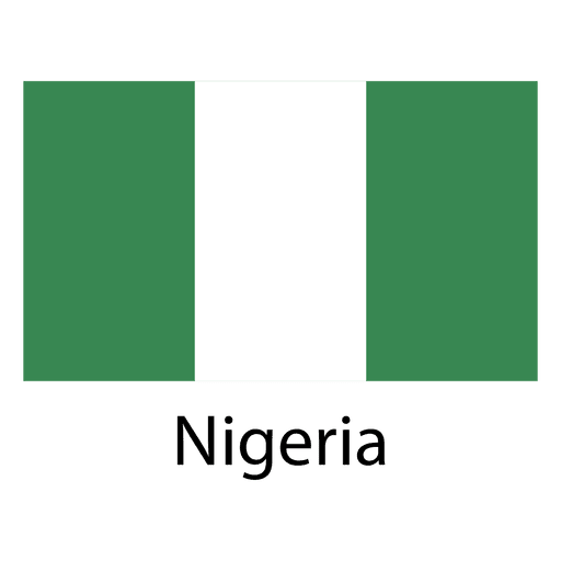 Bandera nacional de nigeria Diseño PNG