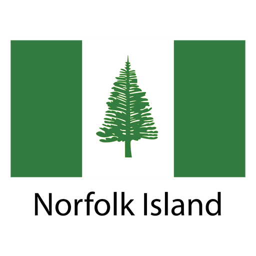 Bandera nacional de la isla de norfolk Diseño PNG