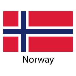Norwegische Nationalflagge PNG-Design