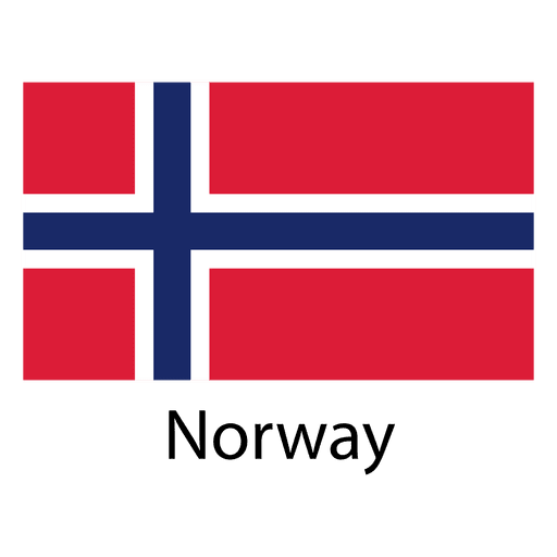 Norway national flag PNG Design