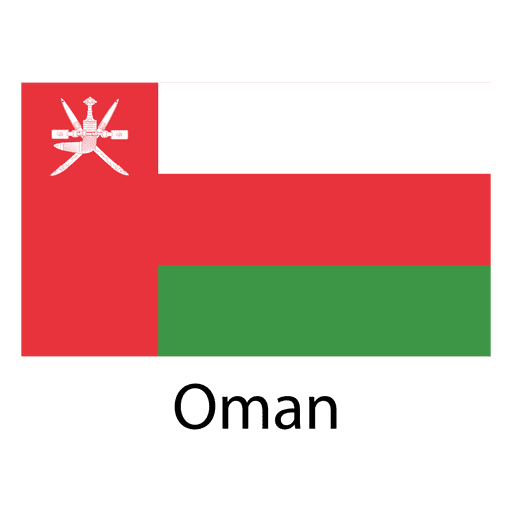 Oman Nationalflagge PNG-Design
