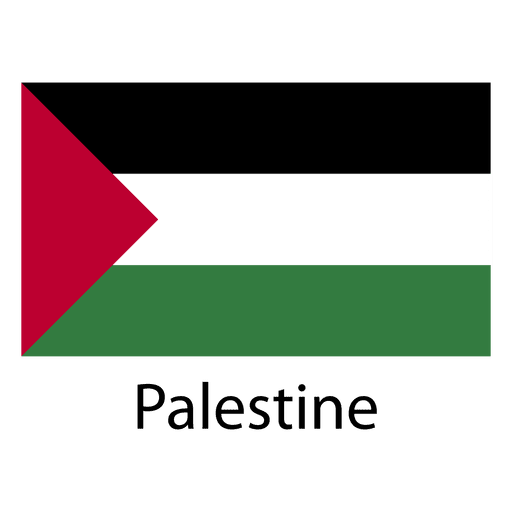 Bandeira nacional da Palestina Desenho PNG