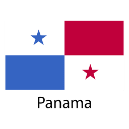 Bandera nacional de panamá Diseño PNG