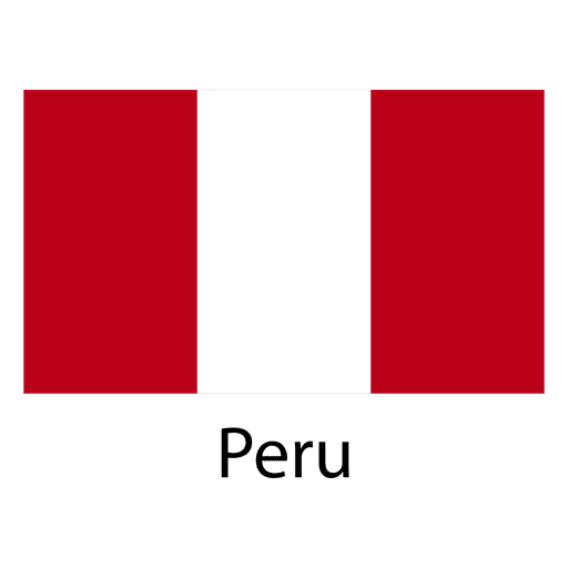 Peru Nationalflagge PNG-Design