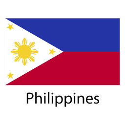 Philippines national flag PNG Design