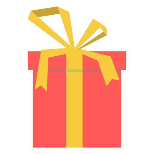 Caja de regalo rosa icono de lazo amarillo 18 Diseño PNG